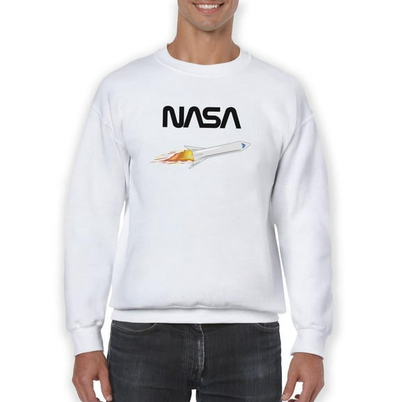 NASA Nasa Rocket Traveling Sweatshirt Men -NASA Designs, Male Large