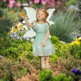 thumbnail image 1 of Adorno de paisaje en miniatura, accesorios de jardín de hadas, Hada y mariposa, jardín al aire libre, patio, césped, estatua de jardín de hadas en, 1 of 8