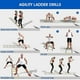 thumbnail image 4 of Escalera de coordinación para fútbol Escalera de coordinación para fútbol Escalera de fitness con bolsa de deporte para entrenamiento deportivo de fútbol Entrenamiento de coordinación, 4 of 5