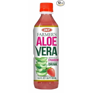 OKF Aloe Vera King Golden Kiwi Pure Premium Aloe Drink 16.9 oz Plastic  Bottles - Pack of 20 - Walmart.com