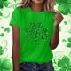 thumbnail image 1 of TaTaai Womens Casual St Patrick's Day Printed Top Short Sleeve Round Neck Loose Fit T Shirt Fashion Blouse Soft Lightweight Comfortable for Spring Daily Gift, 1 of 5