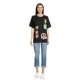 thumbnail image 2 of Power Puff Girls Women's Juniors Over Size Crochet Knit Graphic Top, 2 of 5