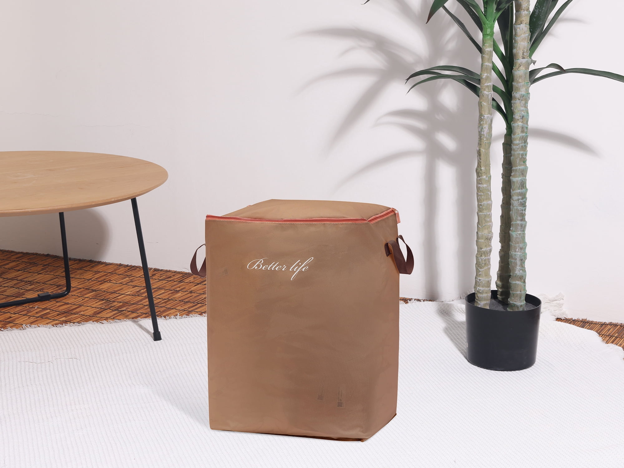 Unique Bargains 1 Pack Clothes Storage Bags Moving Bags Coffee 55*20*28in
