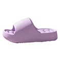 thumbnail image 2 of Women's Cloud Slides Pillow Slippers, Thick Sole EVA Shower Slides with Drainage Holes, Non-Slip Quick Dry Bathroom Sandals for Home Beach Pool Indoor Outdoor (Purple, 36), 2 of 3