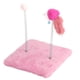 thumbnail image 1 of Divertida plataforma de salto de árbol para gatos con juguete de bola de ratón de resorte (rosa), 1 of 8