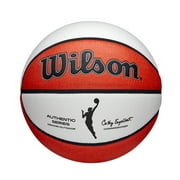 Wilson WNBA Authentic Indoor or Outdoor Basketball, Orange and White, 28.5 in.