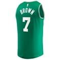 thumbnail image 3 of Men's Fanatics Jaylen Brown Kelly Green Boston Celtics 2024 NBA Finals Champions Fast Break Replica Player Jersey - Icon, 3 of 3