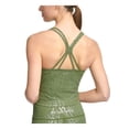 thumbnail image 2 of CALVIN KLEIN PERFORMANCE Womens Green Moisture Wicking Fitted Animal Print Sleeveless Scoop Neck Tank Top M, 2 of 2