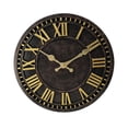 thumbnail image 1 of Hanging Outdoor Clock Waterproof Single Sided Gardens Living Room Round Clock, 1 of 8