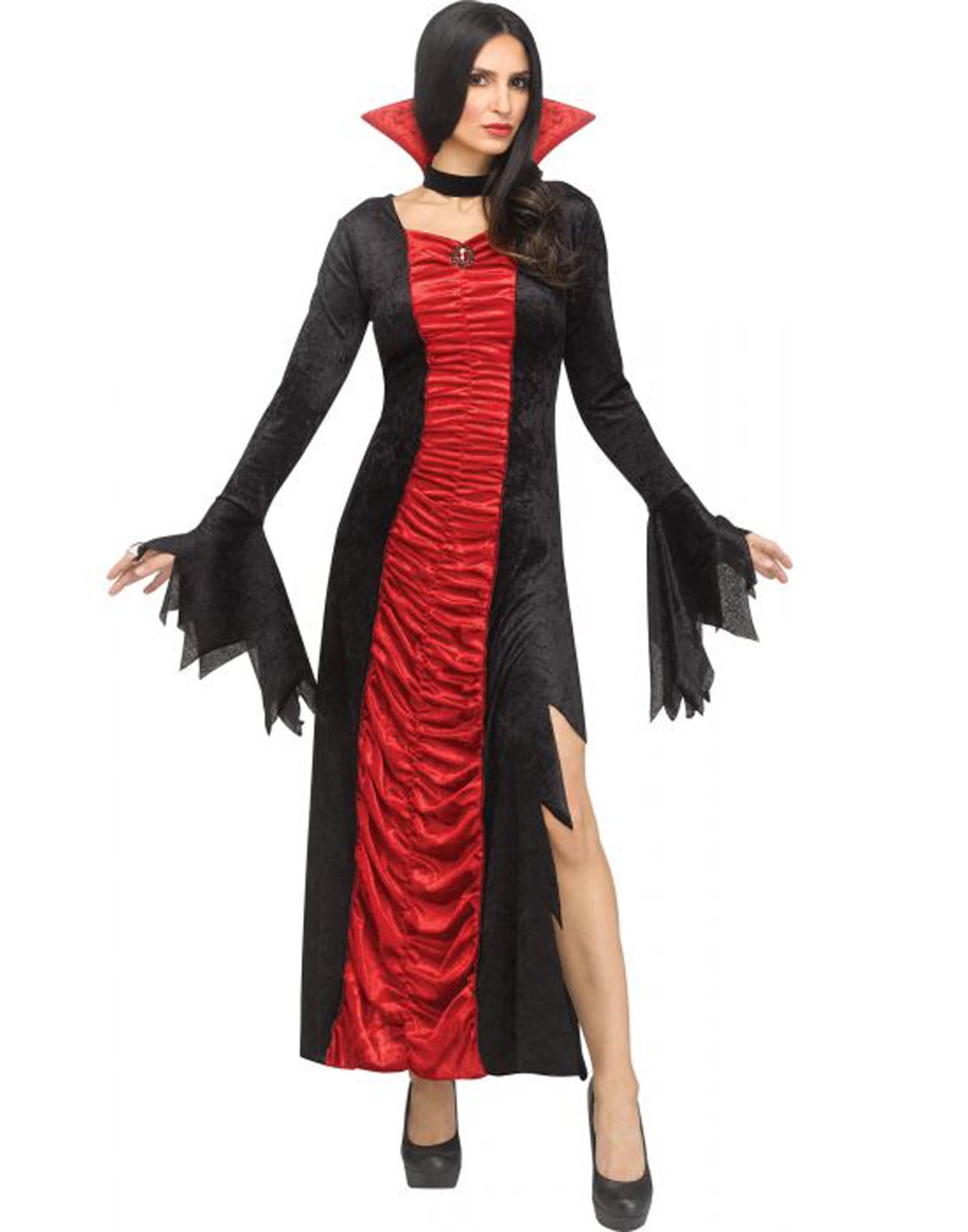 EraSpooky Girl’s Vampire Costume Halloween Gothic Dress Victorian Vampiress Bat