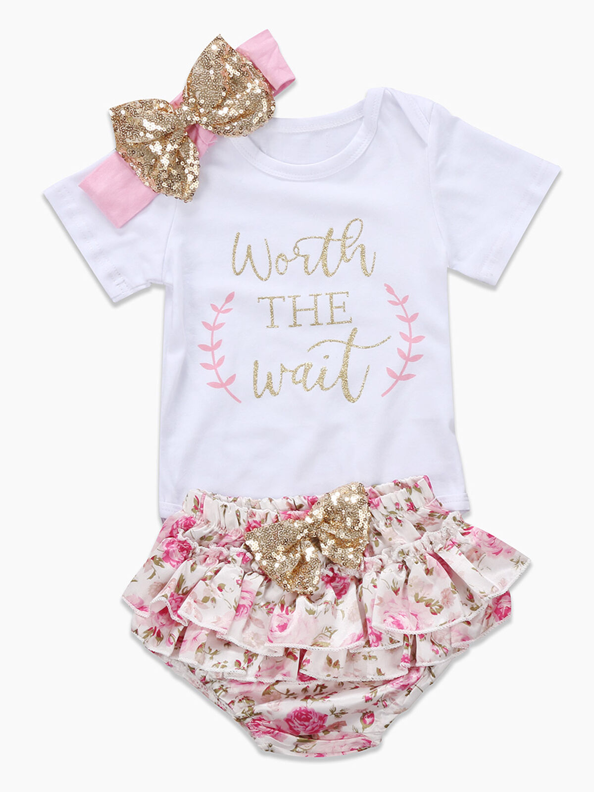 worth the wait newborn outfit girl