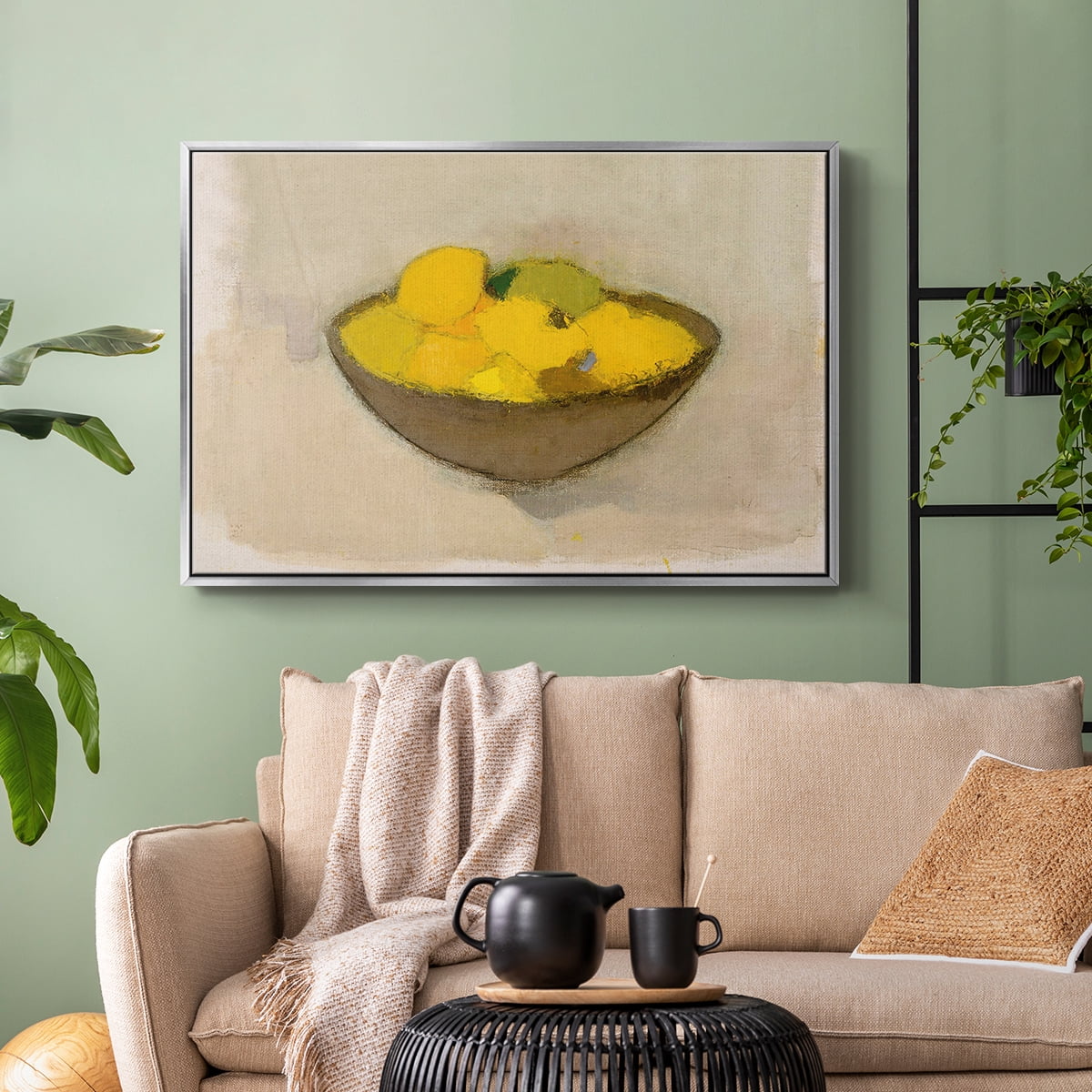 Vintage Botanical Print-LXXI By Wexford Home Framed in Silver Wood Gallery Wrapped Canvas 27 in. x 41 in.