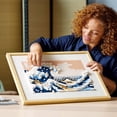 thumbnail image 3 of LEGO Art Hokusai – The Great Wave, 3D Japanese Wall Art, Framed Ocean Canvas Picture for Home or Office Décor, Creative Arts & Crafts Kit, 31208, 3 of 6