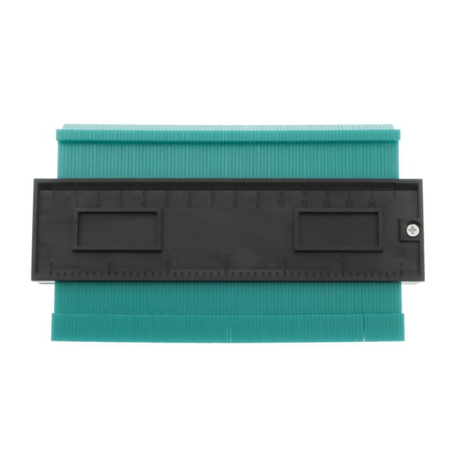 S SERENABLE 1pc 15cm Gauge Household Shape Duplicator Plastic Measuring Tool green