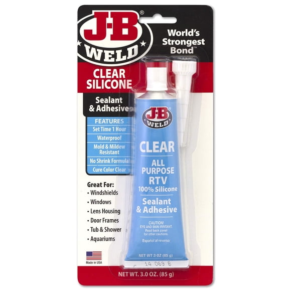 J-B Weld 31310 Scellant et Adhésif Tout Usage pour VR en Silicone - 3 oz - Transparent