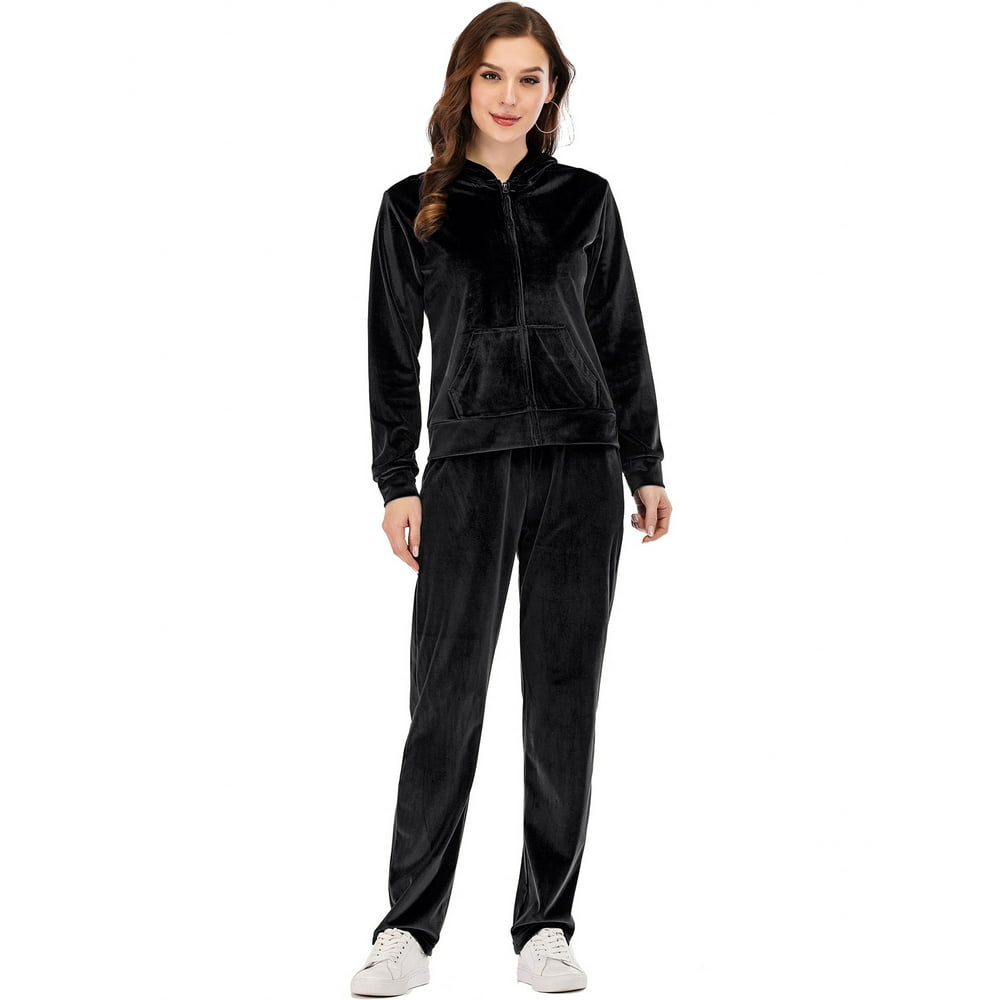 two piece velour tracksuit