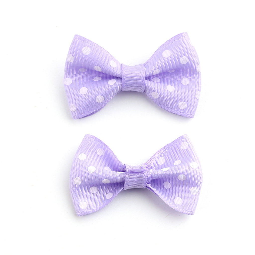 500Pcs Grosgrain Ribbon Bowknots Embellishments 4cm Bowknot for Hair Bow Hair Pin, Card Making Gift Wrap Decorations