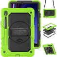 thumbnail image 1 of Funda para Samsung Galaxy Tab S10 Lite/ S10 FE/ S9 FE 10.9 pulgadas/Tab S9 11 pulgadas, funda protectora resistente a prueba de golpes con protector de pantalla, soporte giratorio de 360°, 1 of 9