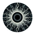 thumbnail image 2 of GOSMITH Tablecloths Solar Eclipse Path of Totality April 8 2024 Round Table Cover White, 2 of 7