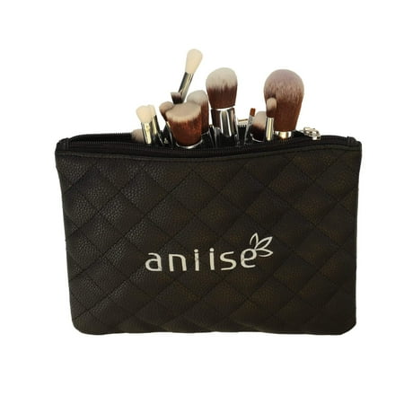 ANIISE - Set of 15 Professional Makeup Brushes - Cosmetic Applicators with Soft Synthetic Hair -