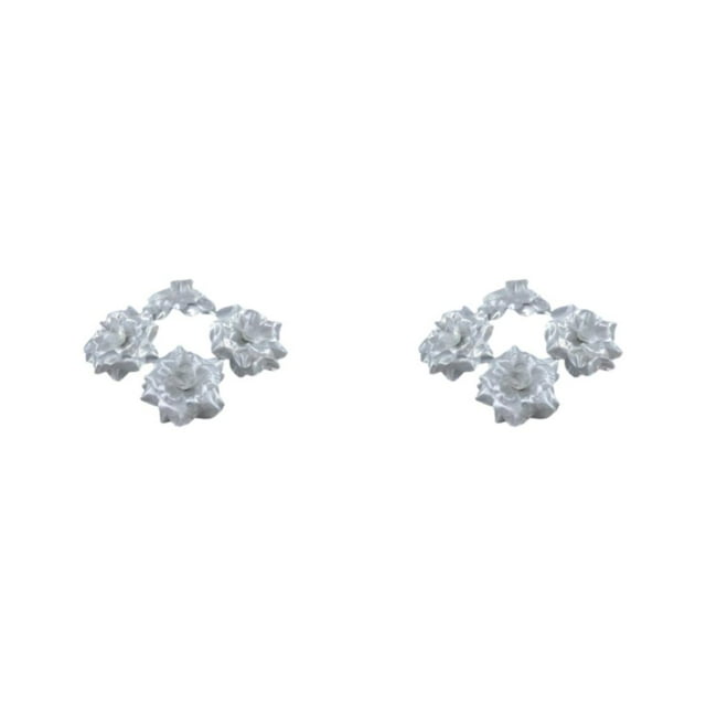 Wweixi 50pack/lot Stunning Bouquets With Soft Texture And Realistic Appearance Low Maintenence Fiber Wide Application Silver 4.5cm 2Set