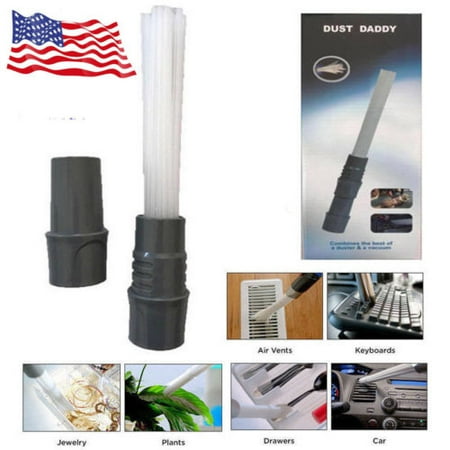 Window Air Conditioner Cleaner NEW Dust Daddy Brush Cleaner Dirt Remover for Vents, Car, Keyboards, TV, Computer, Air Conditioner, Drawers, Plants ()