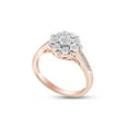 thumbnail image 3 of AFFY 1/4 CT.T.W. Round Cut Natural Diamond Engagement Wedding Ring For Women's In 14K Rose Gold Over Sterling Silver (0.25 Cttw, J-K Color, I2-I3 Clarity), Ring Size- 6.5, 3 of 5