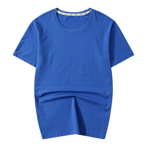 IROINNID Men'S T-Shirts Big and Tall T Shirts for Men,Lightweight Thin Basic Round Neck Summer Plaid Comfortable Casual Tops