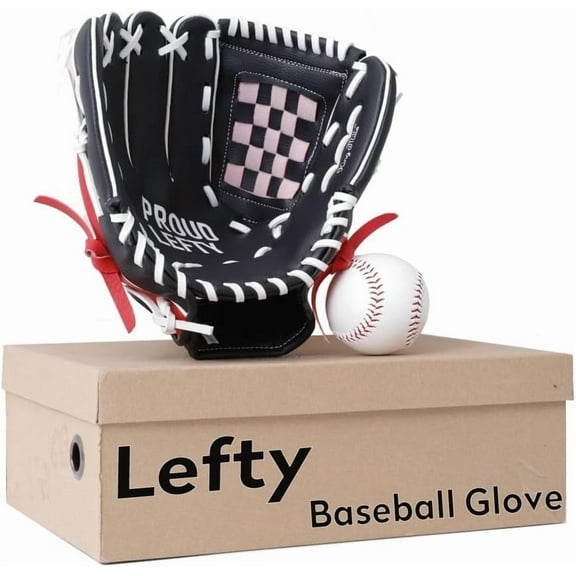 Left Handed Baseball Glove for Kids, Entry-Level Left Handed Baseball Glove, Durable Lefty Tball Gloves for Kids Youth Training. 11.5in, Age 7-11