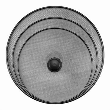 3Pcs Kitchen Splash Guard Splatter Screens Frying Pan Grease Screen Mesh Oil Proof Pot Lid