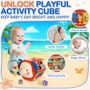 iYofe Kids Baby Activity Cube with Music, 20 in 1 Montessori Toys for 1 2 Year Old Girls Boys, Educational Toys for for 12M+ Baby Toddler, Infant Sensory Developmental First Birthday Gift