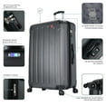 thumbnail image 4 of DUKAP Intely 3-Piece Smart Hardside Luggage Sets with USB Port and Integrated Weight Scale, (20"/28"/32"), Grey, 4 of 12