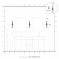 thumbnail image 6 of Open Box Livex Lighting Banca 2-Light Metal & Glass ADA Vanity Sconce in Antique Brass, 6 of 7
