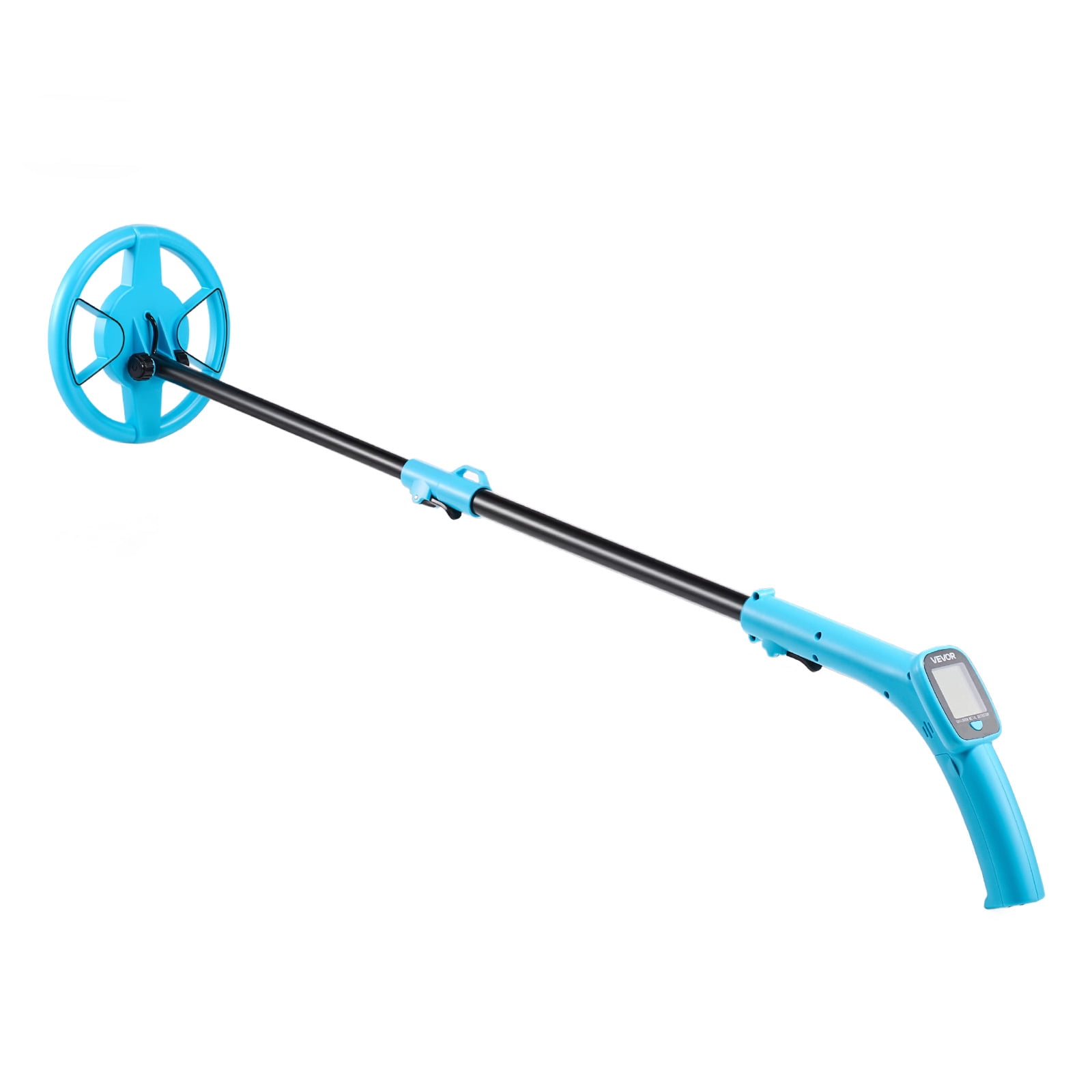 VEVOR Metal Detector, 4", Lightweight Metal Detector with LCD Display, 6" IP68 Waterproof Search Coil, Adjustable 25.6"-36.6" High Accuracy Gold Detector, Easy to Use, for Detecting Gold Exploration