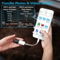 thumbnail image 3 of OTG USB Camera Adapter , Yomais Male to Female USB OTG Adapter, USB 3.0 Adapter Cable Compatible iOS 9.2 to 14, Support USB Flash Drive, U Disk, Mouse, Keyboard, MIDI. No app Required(White), 3 of 7