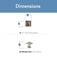 thumbnail image 2 of 3/4" Square Cabinet Knob, 2 of 5