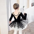thumbnail image 4 of ‌LYMAYTER Girls Dancewear Tutu Skirt Leotard Long Sleeve Ballet Short-Sleeved Costume Ballerina Outfit, 4 of 8