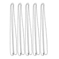 thumbnail image 2 of Collar de Cadena de Abalorios de Acero Inoxidable 2.4mm Sunnimix Plata 67cm, 2 of 8