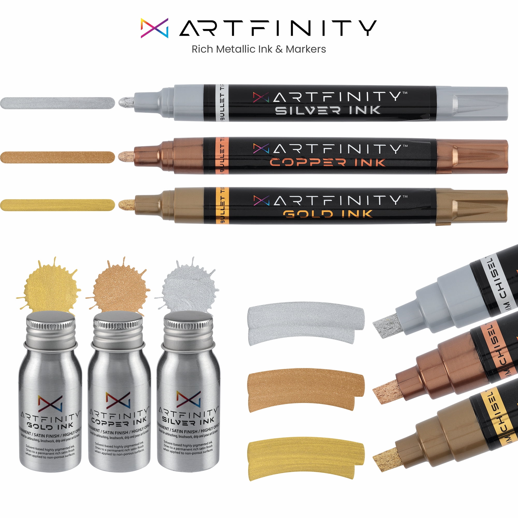 Artfinity Metallic Marker Ink Bottles