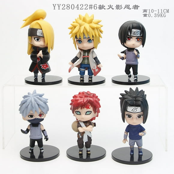 Naruto model figure Namikaze Minato Itachi Deidara Sasuke car ornaments blind box gashapon doll