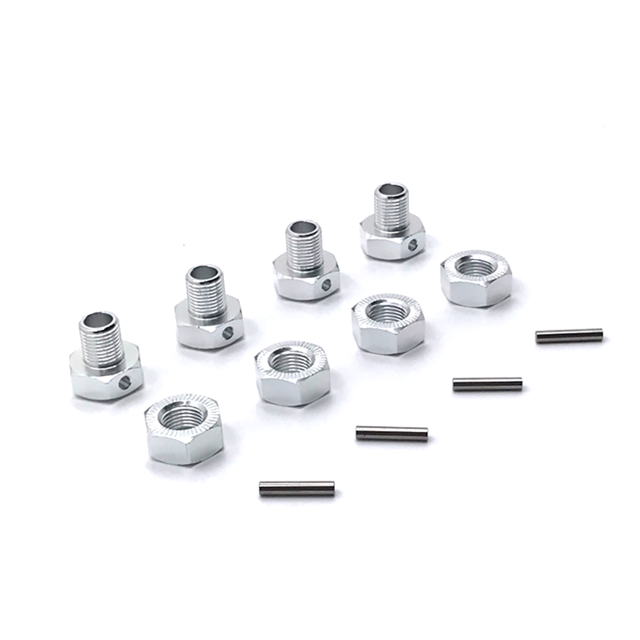 Vogacara Adaptador de 17MM, nuevo estilo, alto rango, diseño único, apariencia exquisita, fácil instalación, espaciadores de rueda RC, reemplazo para Kits de construcción modelo plateado Vogacara FN001428-05