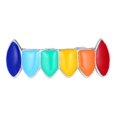 thumbnail image 1 of 18 K chapado en oro Hip Hop Dientes Grills s Top Bottom Dientes Grill Joyería para Oro blanco de 18 quilates_Parte inferior Hugo parrilla de dientes, 1 of 7