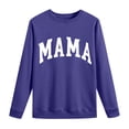 thumbnail image 4 of Nugftut Sweatshirts for Women Letter Printed Plain Sweatshirts Crew Neck Long Sleeve Casual Loose Pullover Top, 4 of 5
