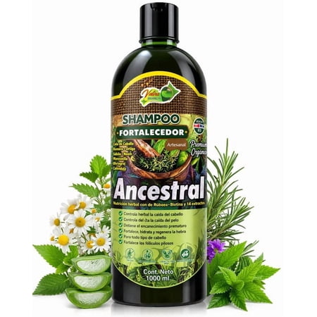 1000ML Shampoo Strengthening Herbal Shampoo 1L - 33 Fl Oz| Formula with Espinosilla, Ginkgo Biloba, Chamomile, Rosemary, Nettle & Verbena.