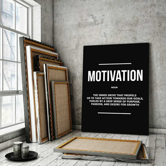 Motivation Wall Art, Inspirational Poster Inspire Inner Drive, Growth Quotes, Office Decor Success Sign, Motivational Mindset Poster Home Decor, 8x12 UNFRAMED