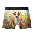 thumbnail image 2 of Welcome Spring Summer Jack Russell Terrier Portrait Flower Blue Sky All Over Print Boxer Briefs Underwear for Men Dad Parson Jack Dog Lover - 12001, 2 of 6