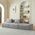 thumbnail image 3 of Oversized 3-Seater Cloud Couch Sectional, Modular Sofa with Chenille Fabric, No Assembly Space-Saving, Comfy Couches for Small Living Room & Apartment,Grey, 3 of 7