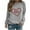 Gray, variant on CFLVAEK Valentines Day Shirts Women Funny Love Heart Print T Shirts Comfy Long Sleeve Holiday Tshirts Loose Fitted Crewneck Tops Valentine's Day Gifts for Women XL