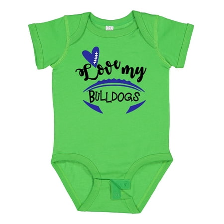 

Inktastic Love My Bulldogs Football Boys or Girls Baby Bodysuit