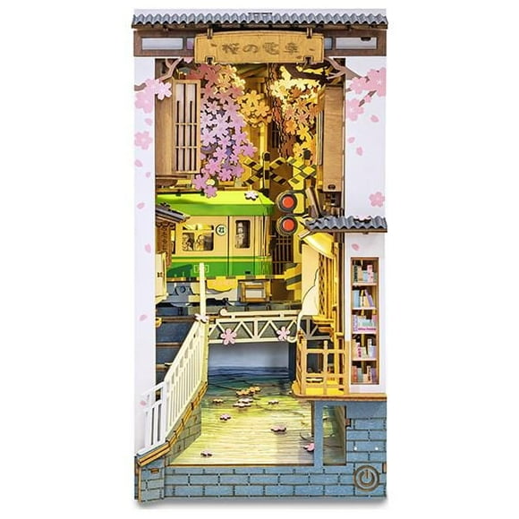 ROLIFE Sakura Densya Book Nook TGB01 - 3D Wooden Puzzle (340 Pieces)